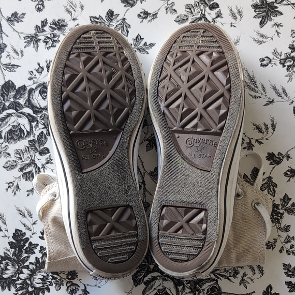 Converse Beige High-Top Sneakers - Picture 5 of 7